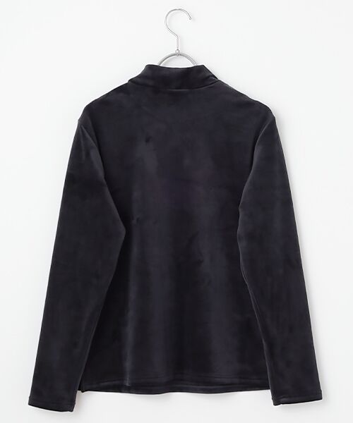 VALENZA / バレンザ カットソー | ボンバーヒートベロアカットソー | 詳細1