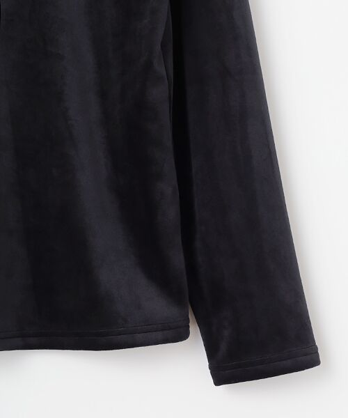 VALENZA / バレンザ カットソー | ボンバーヒートベロアカットソー | 詳細3