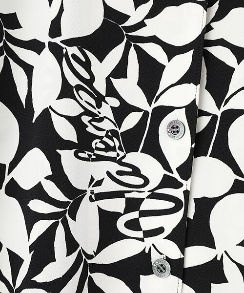 VALENZA / バレンザ シャツ・ブラウス | 【モノトーン】リーフプリント　ブラウス | 詳細5