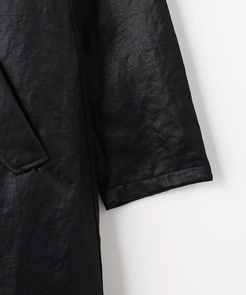 VALENZA / バレンザ その他アウター | レザーライクナイロン　フード付コート | 詳細3