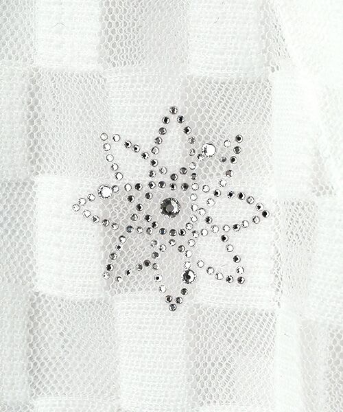 VALENZA / バレンザ ブルゾン | チュール素材×ブロックチェック　フルジップジャケット | 詳細1