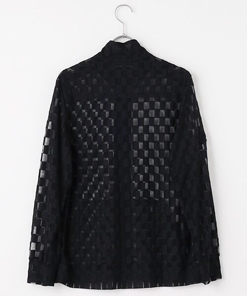 VALENZA / バレンザ ブルゾン | チュール素材×ブロックチェック　フルジップジャケット | 詳細4