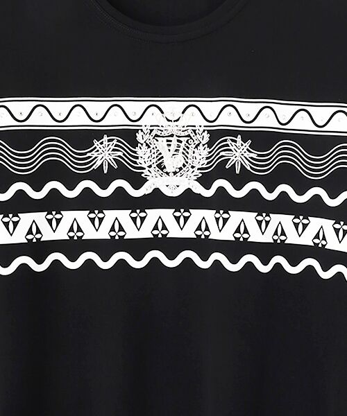 VALENZA / バレンザ カットソー | ボーダープリント　5分袖　カットソー | 詳細4