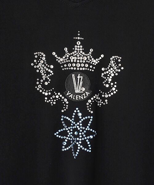 VALENZA / バレンザ カットソー | 【7分袖】フロントクラウンモチーフ　Vネックカットソー | 詳細4