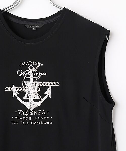 VALENZA / バレンザ カットソー | マリンモチーフ　ノースリーブカットソー | 詳細2