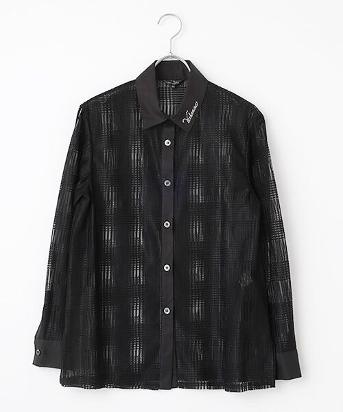 VALENZA / バレンザ シャツ・ブラウス | シアーチェックブラウス | 詳細6