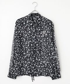 VALENZA / バレンザ シャツ・ブラウス | 【透け感】【オリジナルプリント】レオパード柄　ブラウス