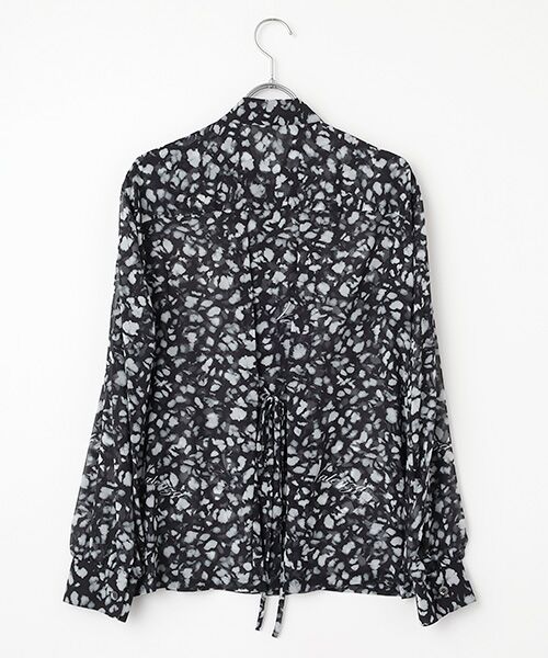 VALENZA / バレンザ シャツ・ブラウス | 【透け感】【オリジナルプリント】レオパード柄　ブラウス | 詳細1