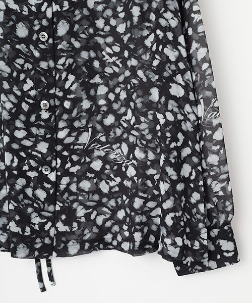 VALENZA / バレンザ シャツ・ブラウス | 【透け感】【オリジナルプリント】レオパード柄　ブラウス | 詳細3