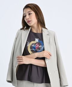 VALENZA / バレンザ カットソー | 【幾何学】ブルズアイプリント カットソー