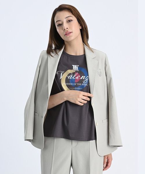 VALENZA / バレンザ カットソー | 【幾何学】ブルズアイプリント カットソー | 詳細7