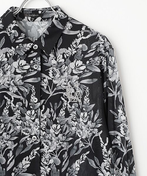 VALENZA / バレンザ シャツ・ブラウス | 【オリジナルプリント】フラワープリント　ブラウス | 詳細2