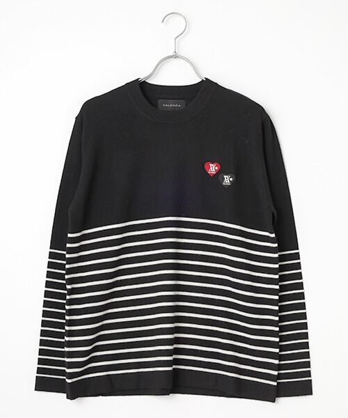 VALENZA / バレンザ ニット・セーター | シンプル ボーダーニット | 詳細1