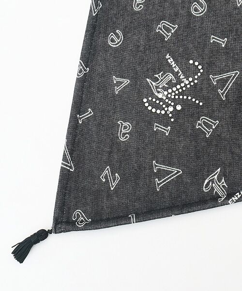 VALENZA / バレンザ マフラー・ショール・スヌード・ストール | タッセル付 ロゴプリントストール | 詳細2