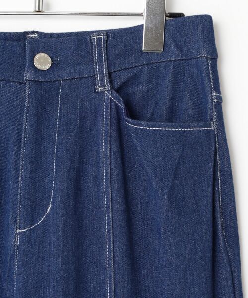 VALENZA / バレンザ デニムパンツ | ニットデニム ストレートパンツ | 詳細3