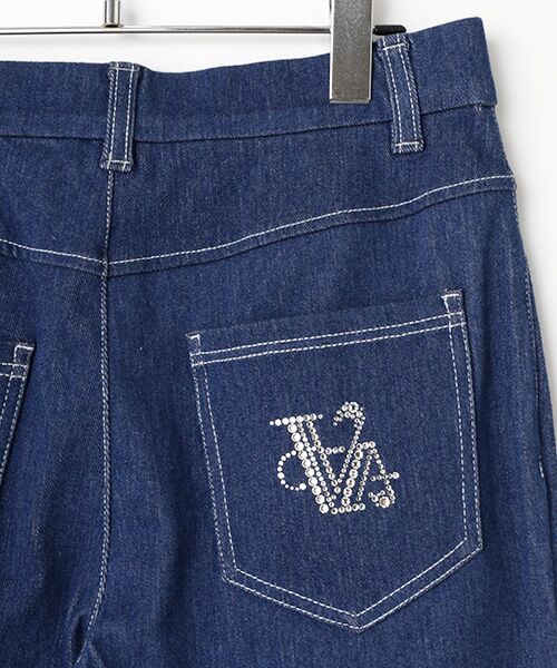 VALENZA / バレンザ デニムパンツ | ニットデニム ストレートパンツ | 詳細4