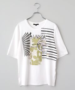 VALENZA / バレンザ カットソー | 7分袖　フロントデザインカットソー