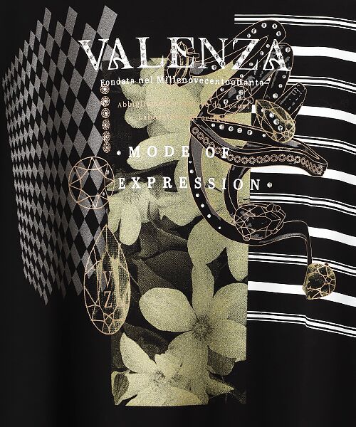 VALENZA / バレンザ カットソー | 7分袖　フロントデザインカットソー | 詳細4