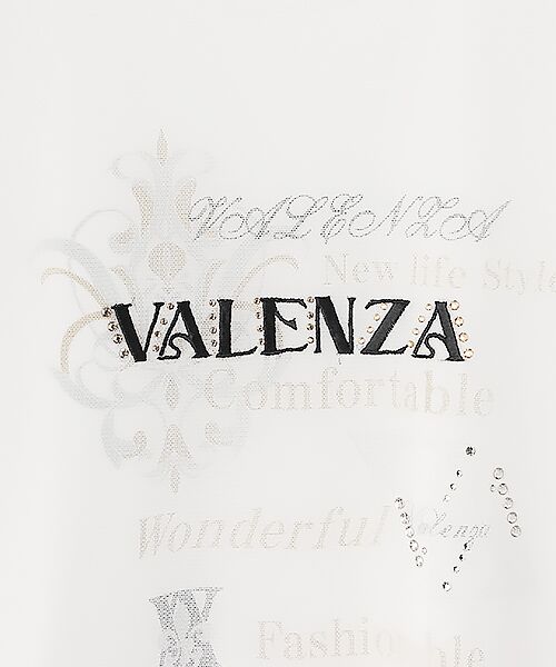 VALENZA / バレンザ カットソー | チュール重ね　プリントカットソー | 詳細5
