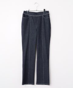 VALENZA / バレンザ デニムパンツ | デニムジャージ　ストレートパンツ