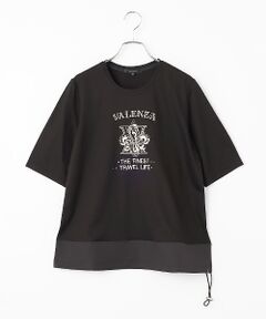 VALENZA / バレンザ カットソー | タフタ切り替え　オーバーカットソー