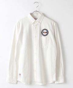 VAN / ヴァン シャツ・ブラウス | 起毛ショートボタンダウンシャツ＜ワッペン＞