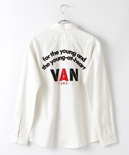 VAN / ヴァン シャツ・ブラウス | 起毛ショートボタンダウンシャツ＜ワッペン＞ | 詳細1