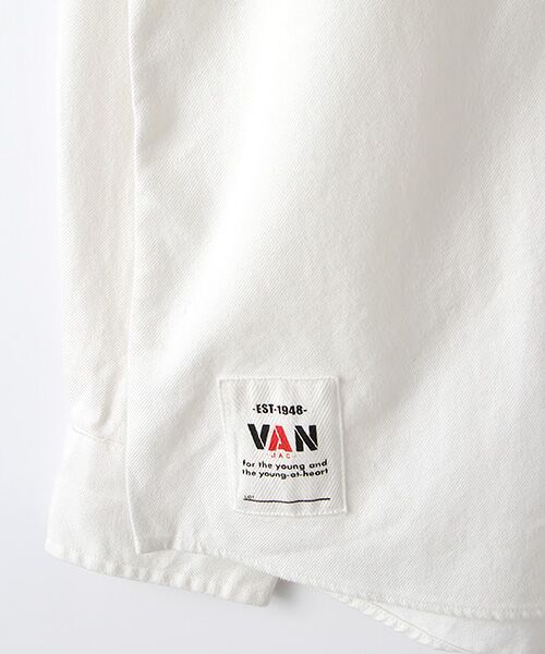 VAN / ヴァン シャツ・ブラウス | 起毛ショートボタンダウンシャツ＜ワッペン＞ | 詳細4