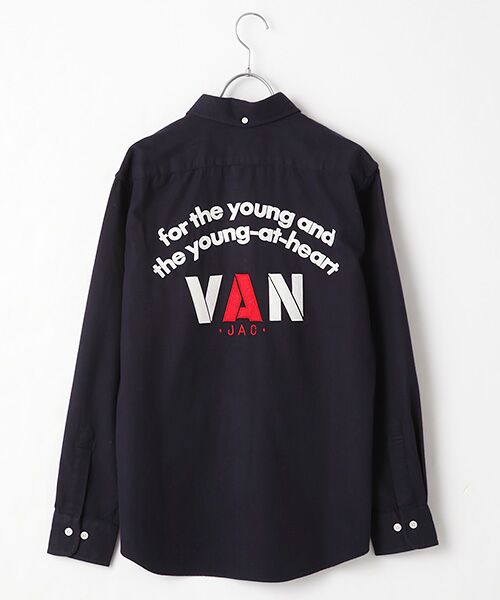VAN / ヴァン シャツ・ブラウス | 起毛ショートボタンダウンシャツ＜ワッペン＞ | 詳細6