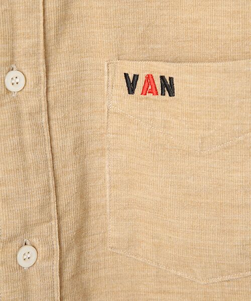 VAN / ヴァン シャツ・ブラウス | ショートボタンダウンシャツ＜コーデュロイ＞ | 詳細4