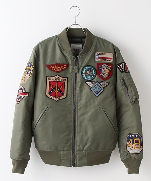 【新品】VAN JACKET MA-1 ブルゾン カーキー Mサイズ タグ付き