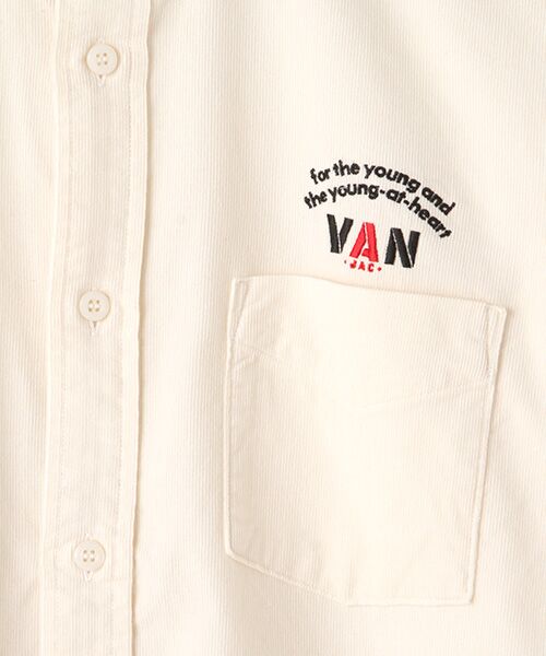 VAN / ヴァン シャツ・ブラウス | ショートBDシャツ＜コーデュロイ＞ | 詳細1