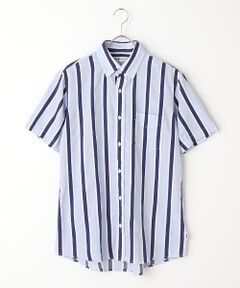 VAN / ヴァン シャツ・ブラウス | ショートBDシャツ＜コットンリネン＞＜ストライプ＞