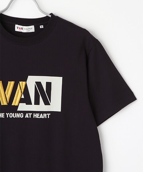 VAN / ヴァン Tシャツ | Ｔシャツ＜3D刺繍＆プリントロゴ＞ | 詳細3