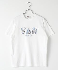 Ｔシャツ＜サックスパッチワークロゴ＞