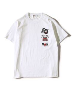 Ｔシャツ＜フラッグ＆クラシックカー＞