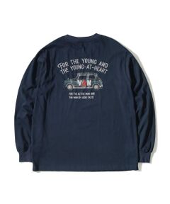 ロングスリーブTシャツ＜チェッククラシックカー＞