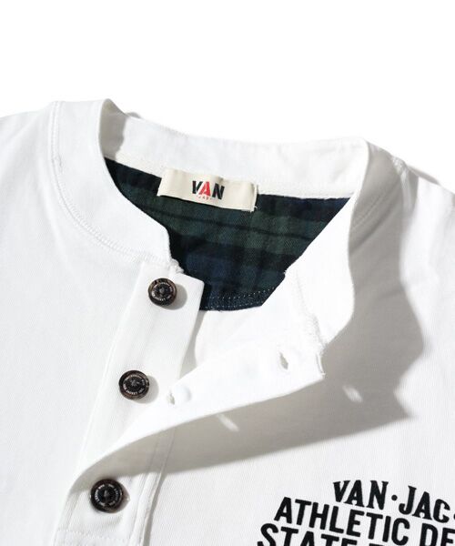 VAN / ヴァン Tシャツ | ヘンリーネックロングスリーブTシャツ | 詳細1