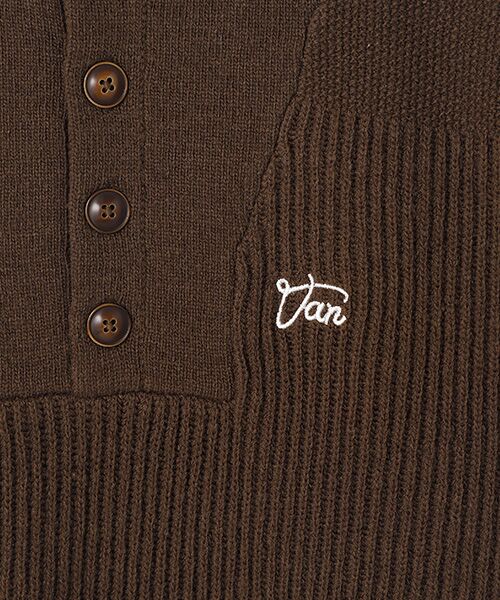 VAN / ヴァン ニット・セーター | ヘンリーネックセーター | 詳細5