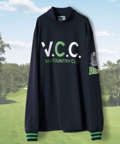 モックネックロングスリーブTシャツ ＜VAN GREEN＞