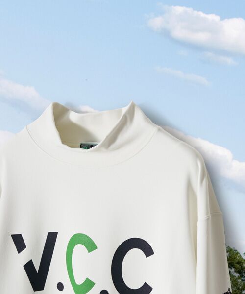 VAN / ヴァン Tシャツ | モックネックロングスリーブTシャツ ＜VAN GREEN＞ | 詳細1