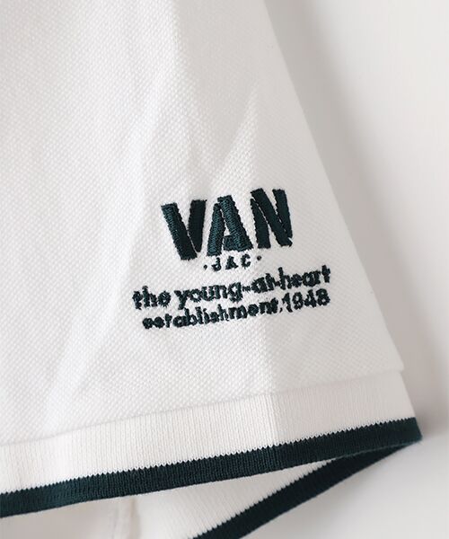 VAN / ヴァン ポロシャツ | リブラインポロシャツ | 詳細1