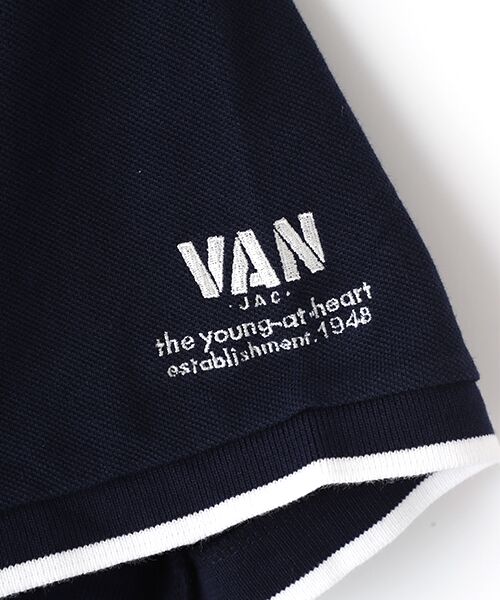 VAN / ヴァン ポロシャツ | リブラインポロシャツ | 詳細5
