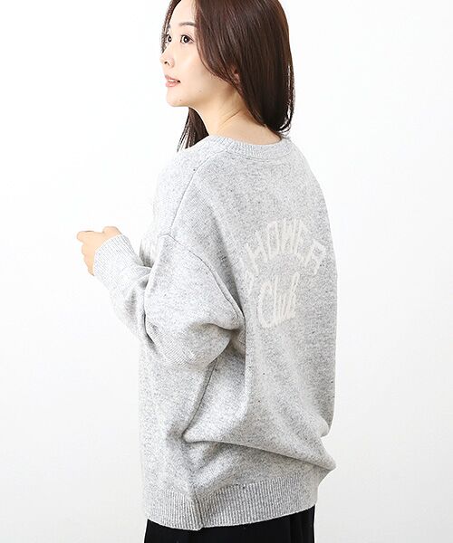 VAN / ヴァン ニット・セーター | カレッジクルーネックセーター ＜VAN×Shower CLUB＞ ＜ウィメンズ＞ | 詳細7