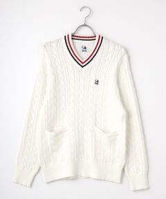 VAN / ヴァン ニット・セーター | ケーブルチルデンセーター ＜VAN×Shower CLUB＞ ＜ウィメンズ＞