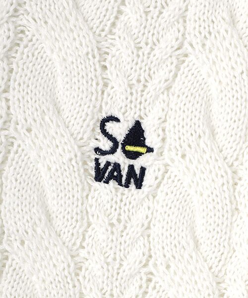 VAN / ヴァン ニット・セーター | ケーブルチルデンセーター ＜VAN×Shower CLUB＞ ＜ウィメンズ＞ | 詳細4