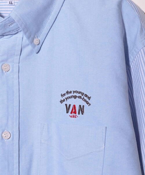 VAN / ヴァン シャツ・ブラウス | レジメンタルプラケットショートBDシャツ | 詳細9