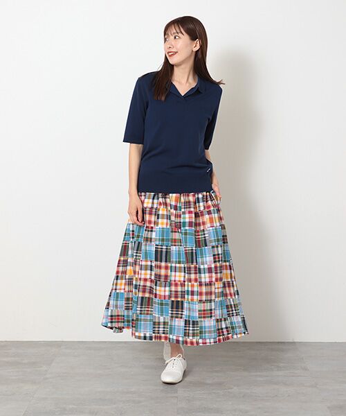 VAN / ヴァン ロング・マキシ丈スカート | パッチワークマドラス スカート ＜VAN×Shower CLUB＞ ＜ウィメンズ＞ | 詳細8