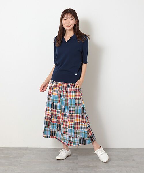 VAN / ヴァン ロング・マキシ丈スカート | パッチワークマドラス スカート ＜VAN×Shower CLUB＞ ＜ウィメンズ＞ | 詳細9