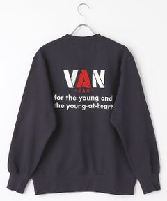 VAN / ヴァン スウェット | トレーナー＜バックロゴ刺繍＞